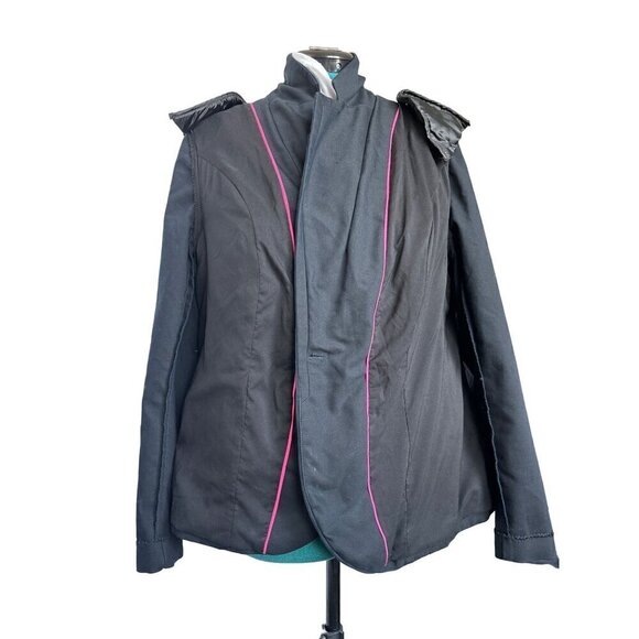 Lane Bryant Blazer Black Women 18 Classic Tailored  One Button Cotton Poly Blend - Picture 9 of 15